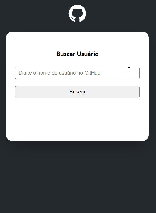 Gif do projeto GitHub API