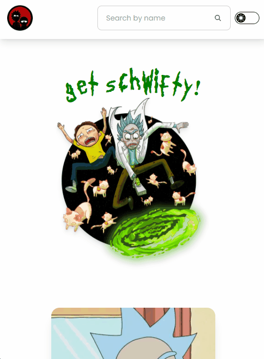 Gif do Rick and Morty Hub